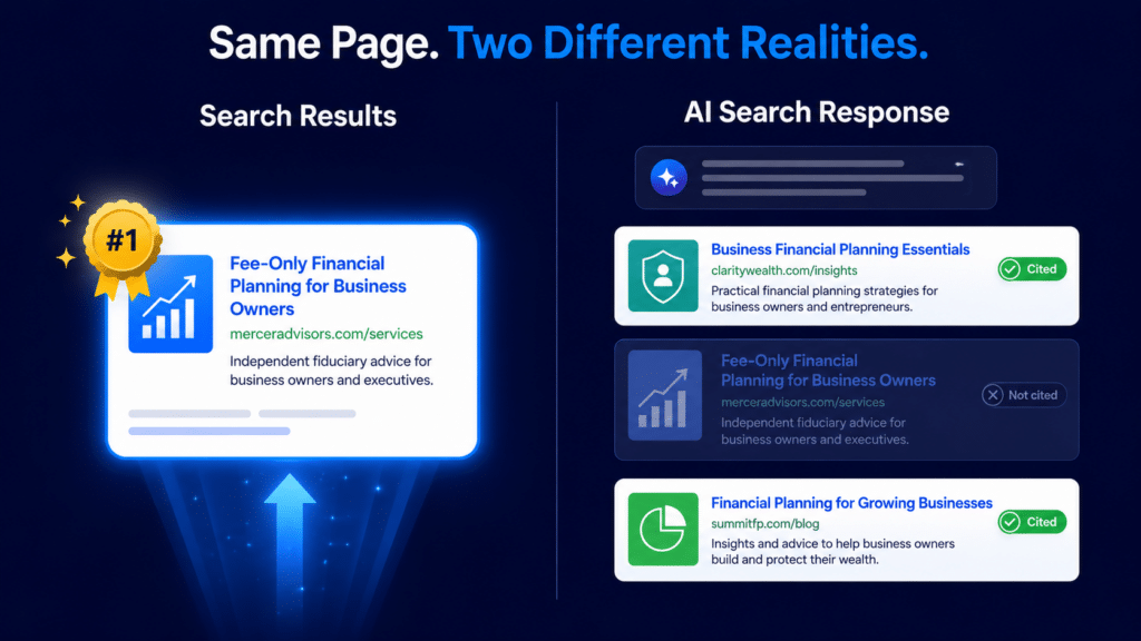 Why Your Best-Ranking Pages Are Invisible to AI Search Engines